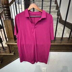 lululemon athletica Men's Fuchsia Polo Shirt